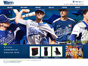 棒球用具網頁設計