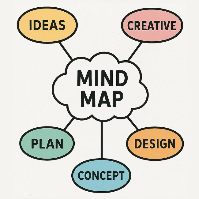網頁設計教學心智圖法之網站企劃編寫
